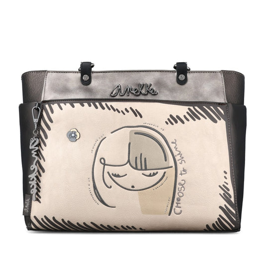 Ladies M41862-216 Shoulder Bag In Pewter
