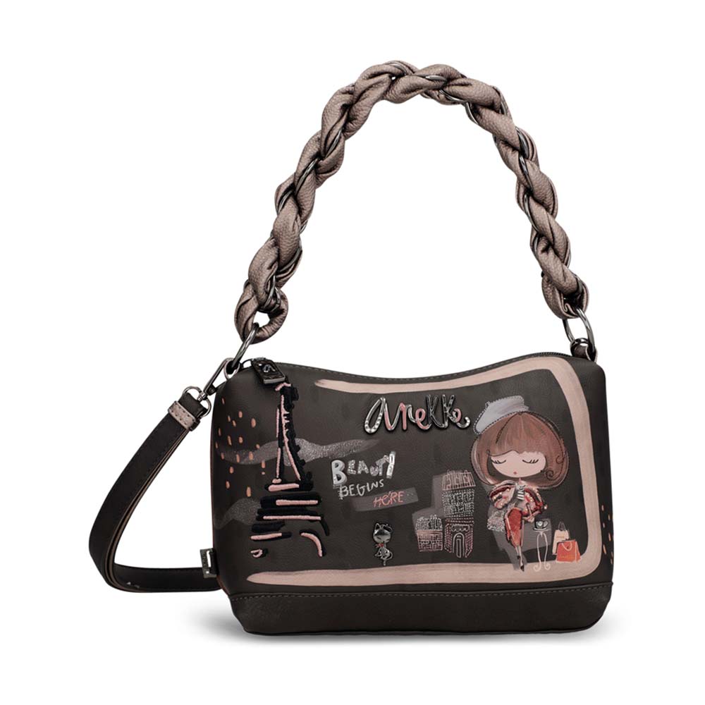 Ladies M41803-478 Crossbody Bag In Brown-multi