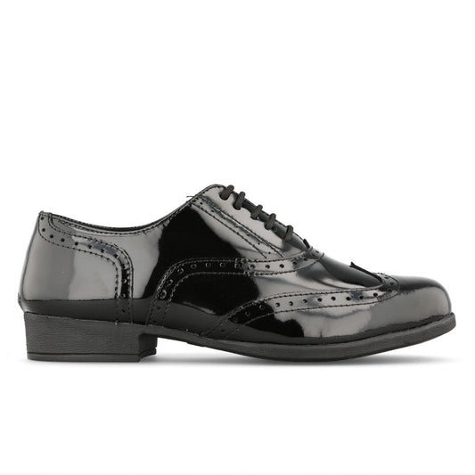 Term Girls M170111 Bella Laced Brogue in Black Patent