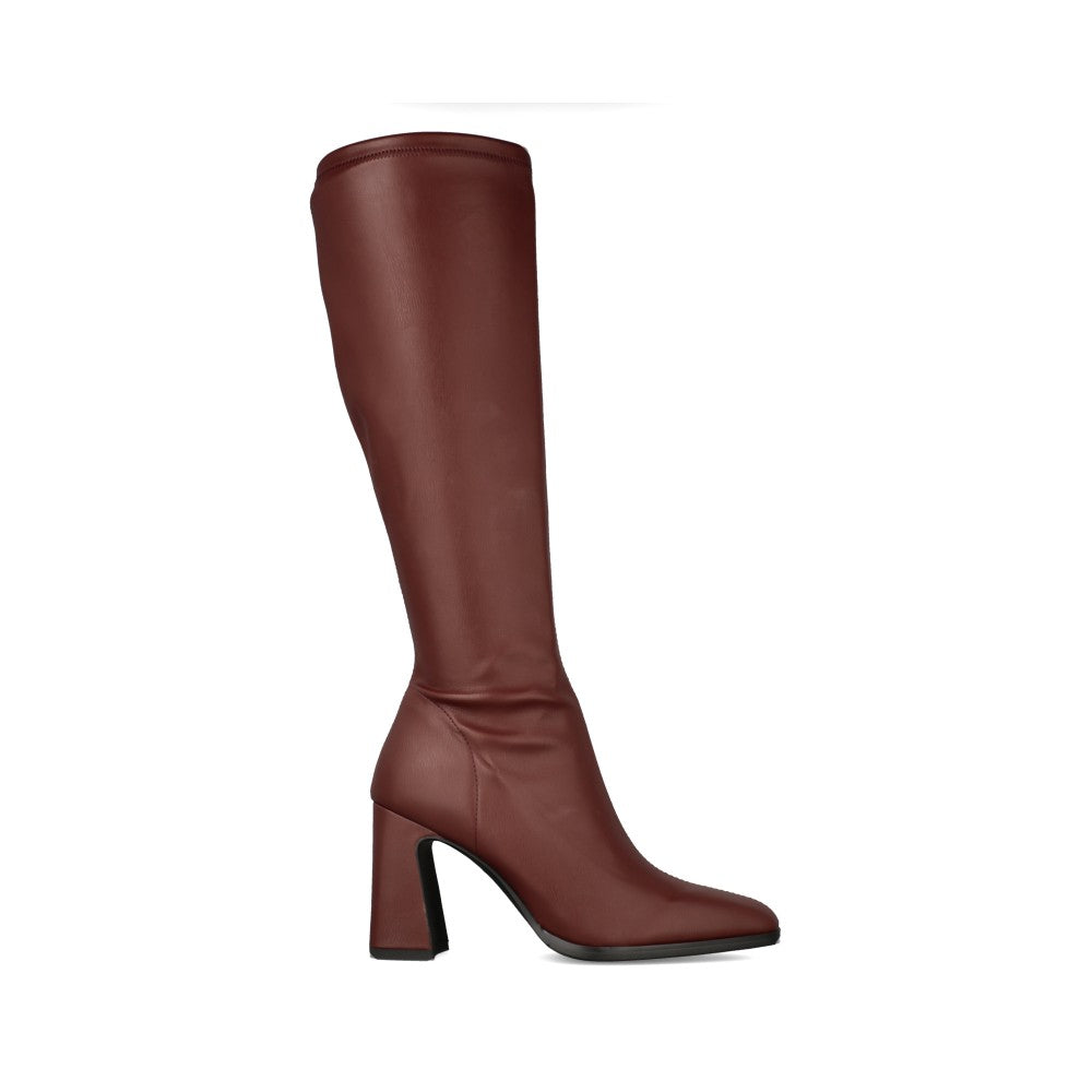 Ladies Glasgow Long Leg Boot In Burgandy
