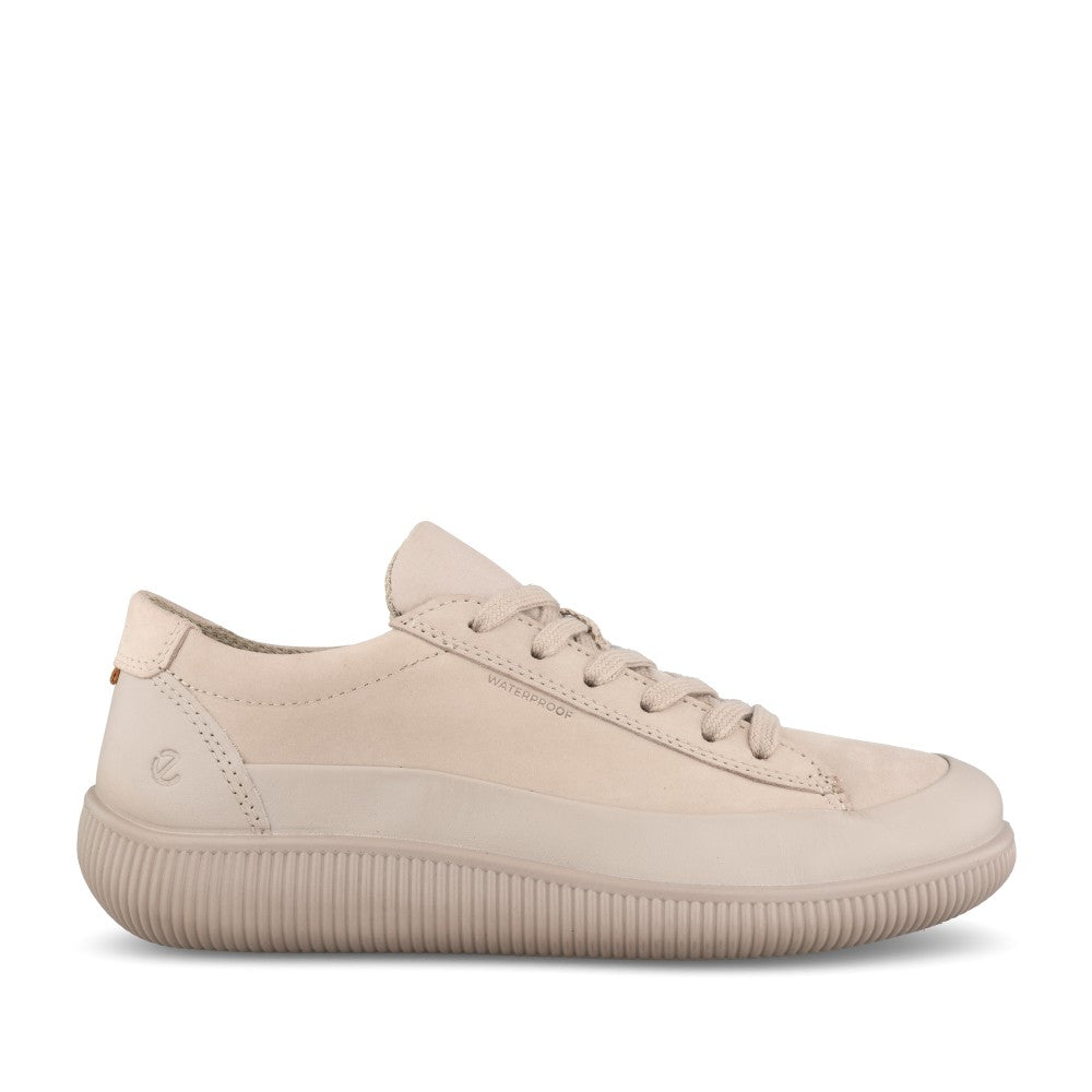 Ladies 220283 Soft Zero Waterproof Laced Shoe In Stone
