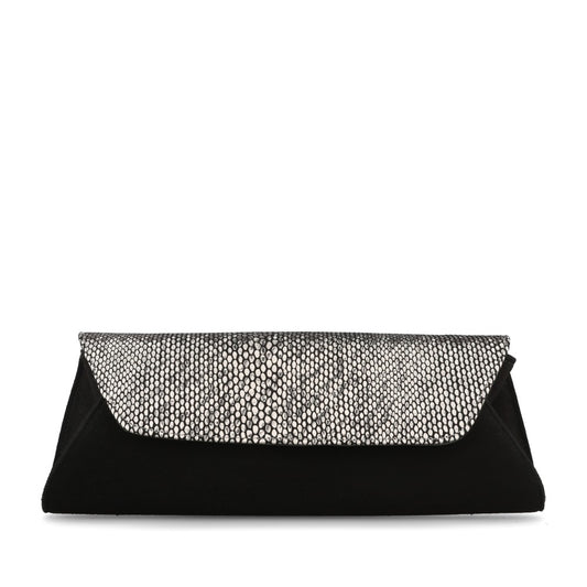 Ladies 1115 Clutch Bag In Pewter