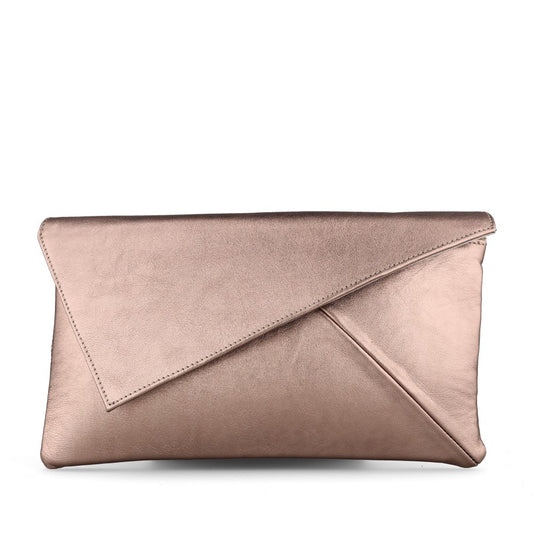 Ladies 1175 Clutch Bag In Metallic