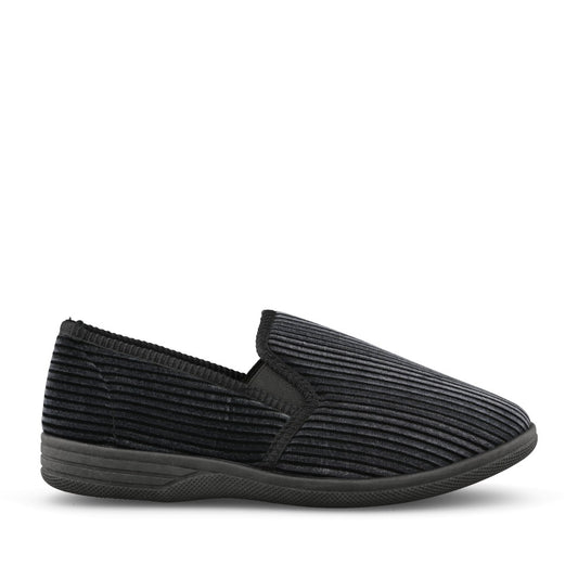 Mens Samuel Slipper In Dark Grey