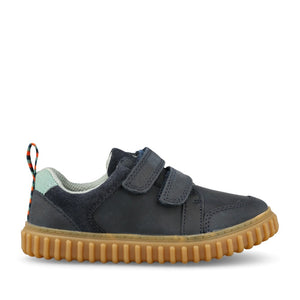 Boys Cove Pop T Navy Leather Shoe In Kids G Fit