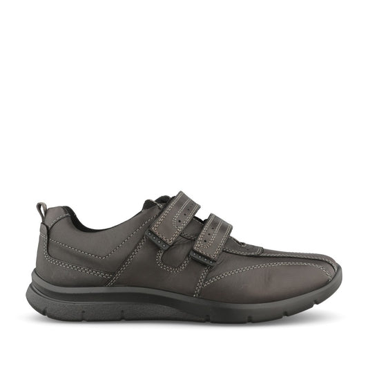 Mens Energise Standard Fit Velcro Shoe In Black