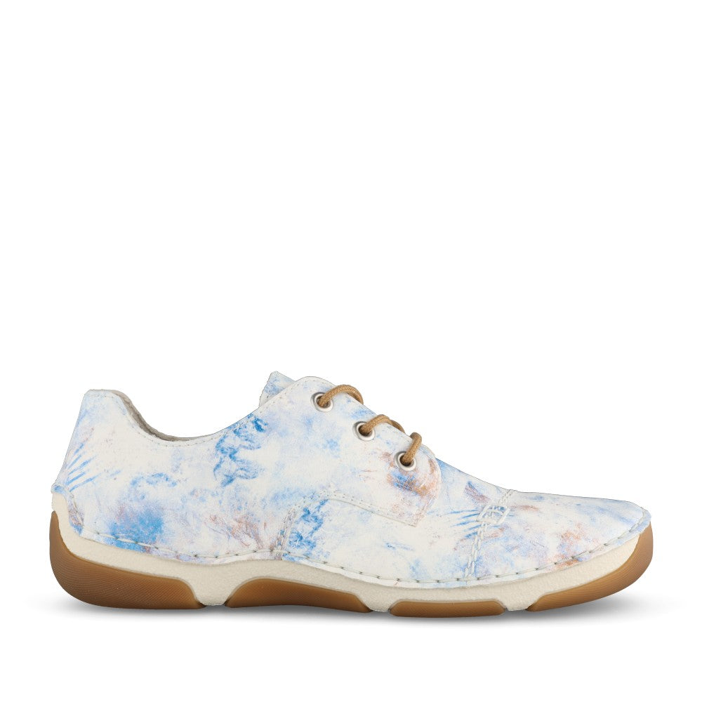 Ladies 55920 Laced Shoe In Blue-multi