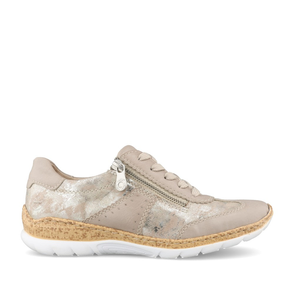 Ladies N4421 Laced Shoe In Metallic