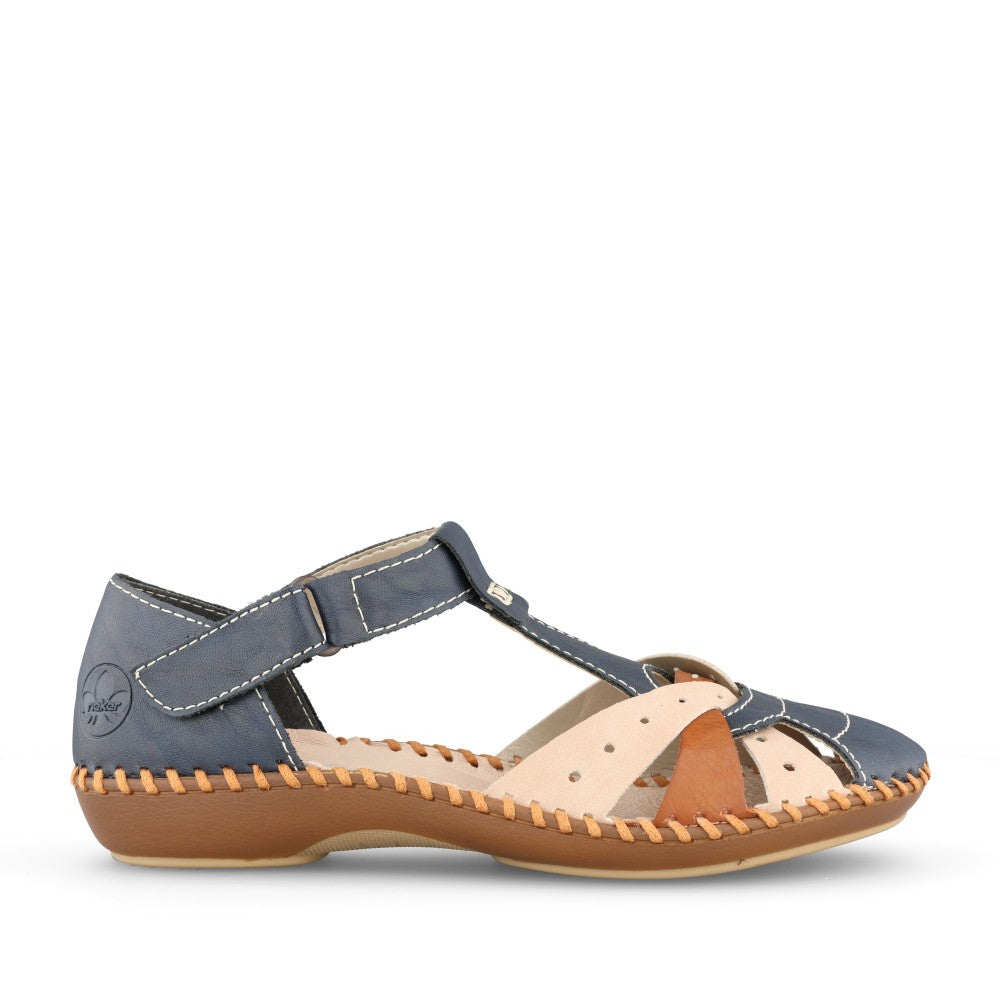 Ladies M1655 Cut-out Shoe In Navy
