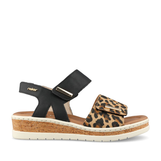 Ladies V4181 Wedge Sandal In Leopard