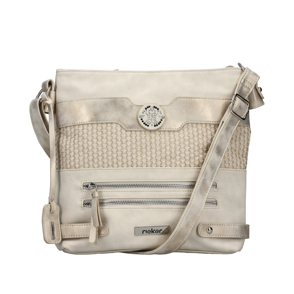 Ladies H1346 Cross Body Bag In Cream