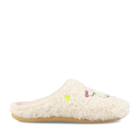 Ladies 76955 Blantyre Mule Slipper In Off White