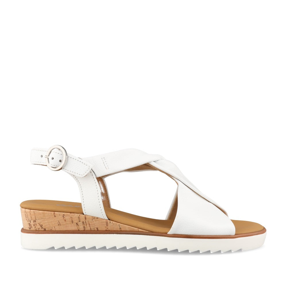 Ladies 82.751 Rich Wedge Sandal In White