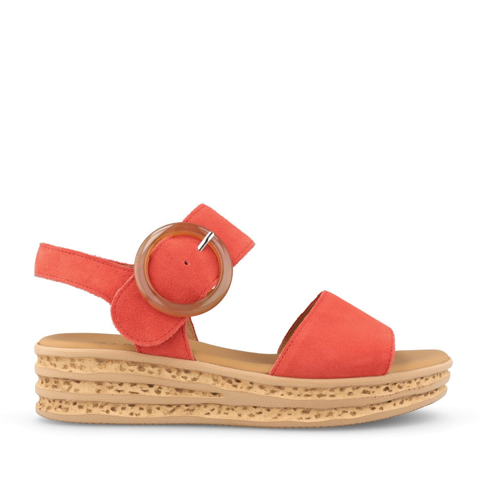 Ladies 84.550 Andre Wedge Sandal In Red