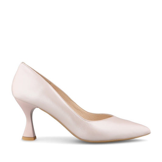 Ladies 6047 Medium Heel Court Shoe In Pink