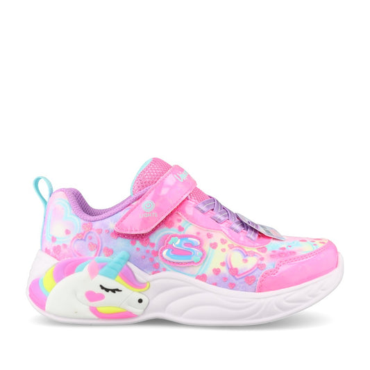 Girls 303063l S-lights Unicorn Dreams Trainer In Pink