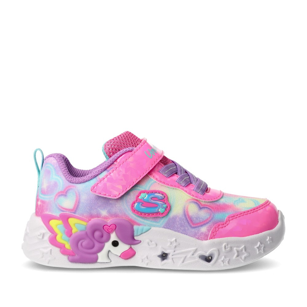 Girls 303064n S Lights Unicorn Charmer Trainer In Pink