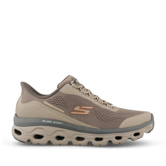 Mens 237812 Glide-step Sole Glover Peak Slip-ins In Taupe