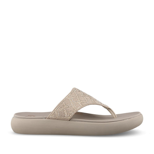 Ladies 164197 Asana Luxe Sandal In Taupe