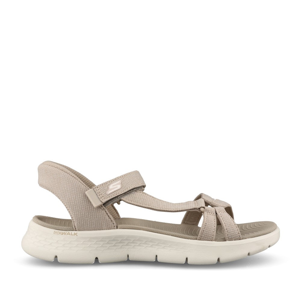 Ladies 141481 Go Walk Flex Sandal In Taupe