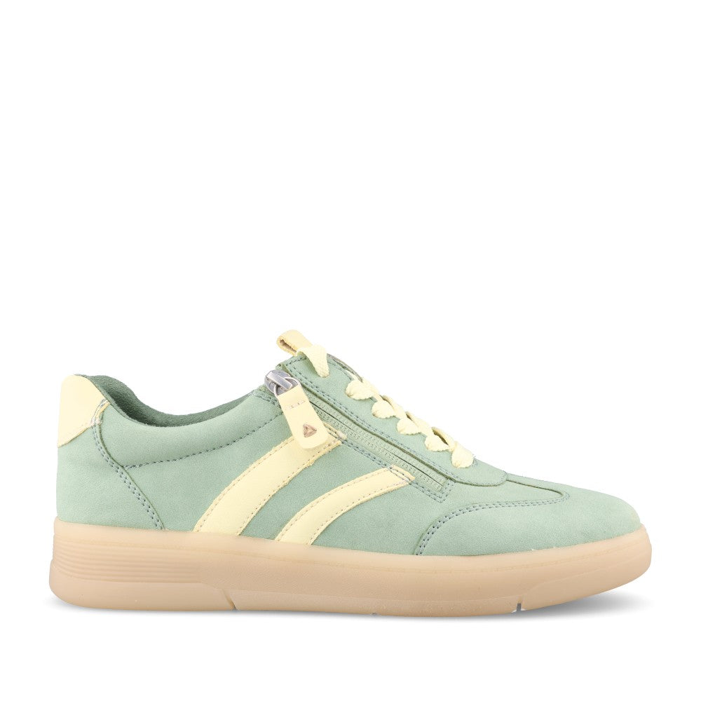 Ladies 8-23784 Laced Trainer In Mint