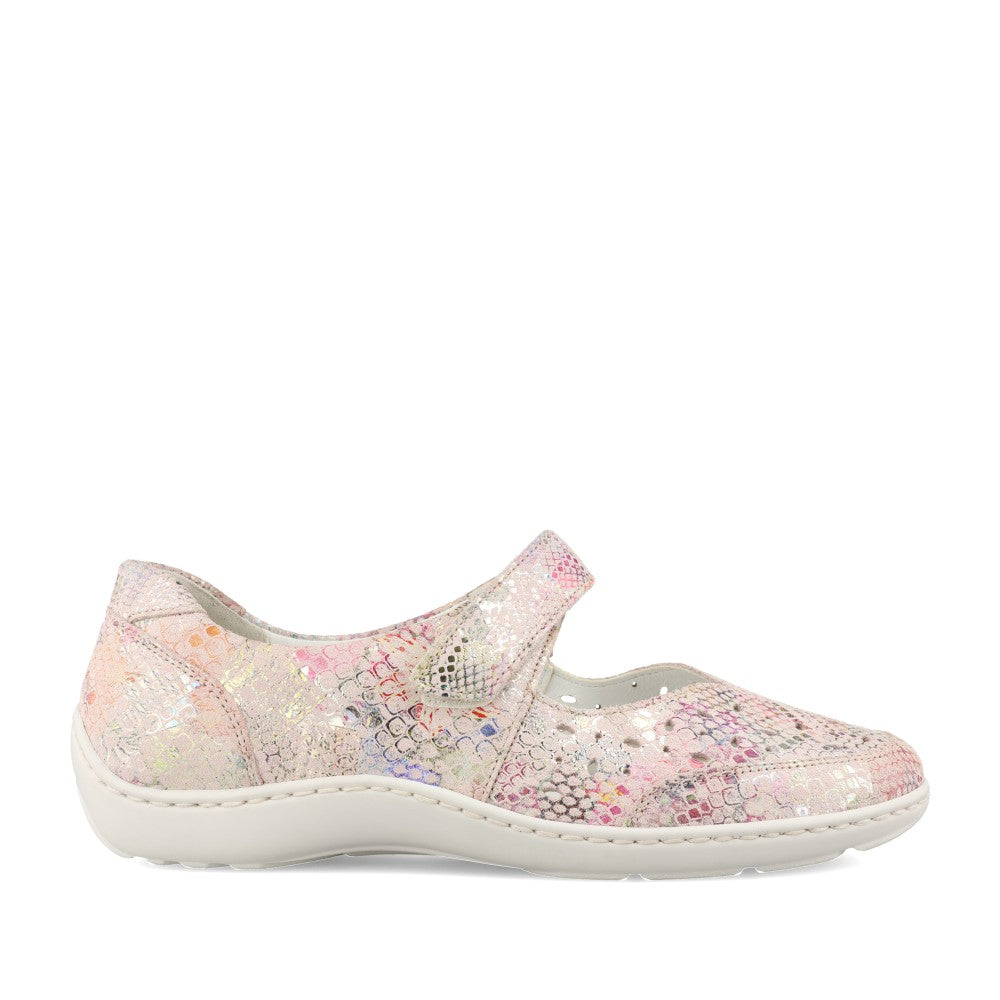 Ladies 496325 Henni H-fit Shoe In Rose Multi
