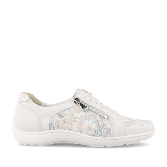Ladies 496042 Henni H-fit Trainer In Off White