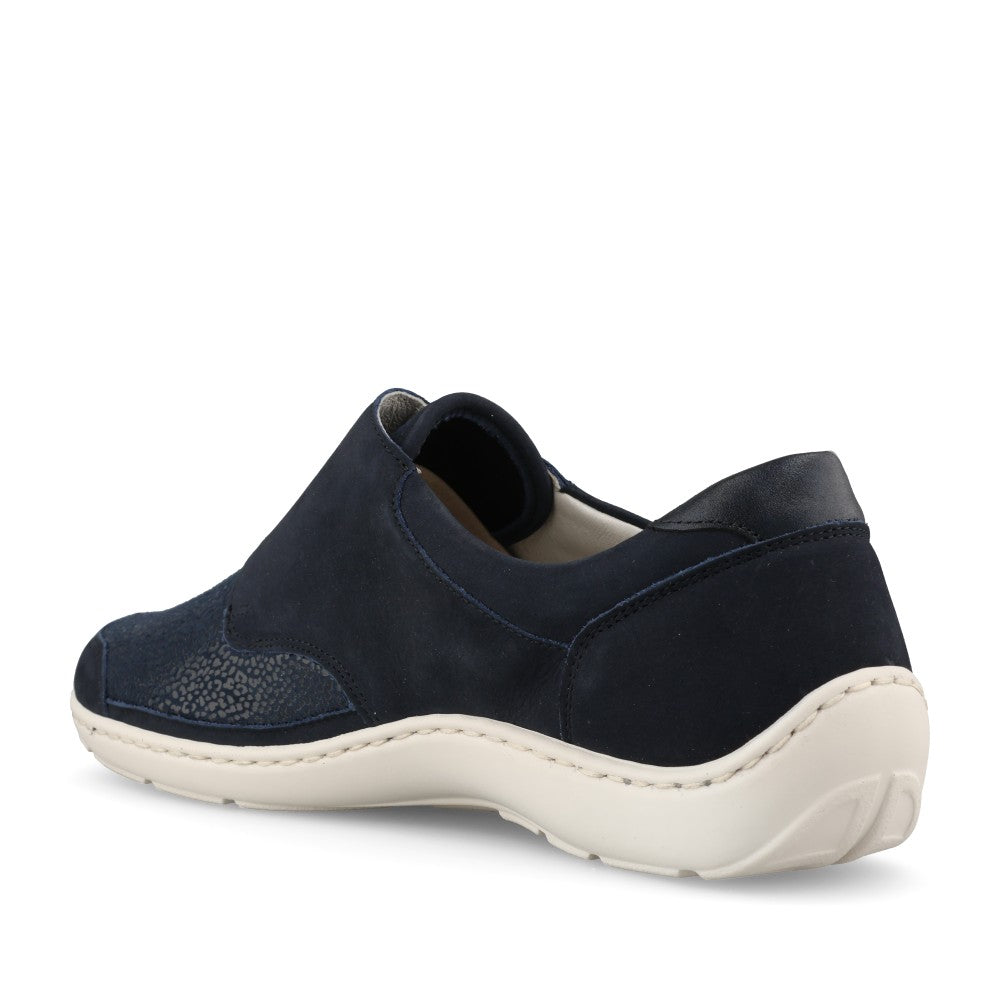 Ladies 496H31 340 341 Henni H-fit Shoe In Navy