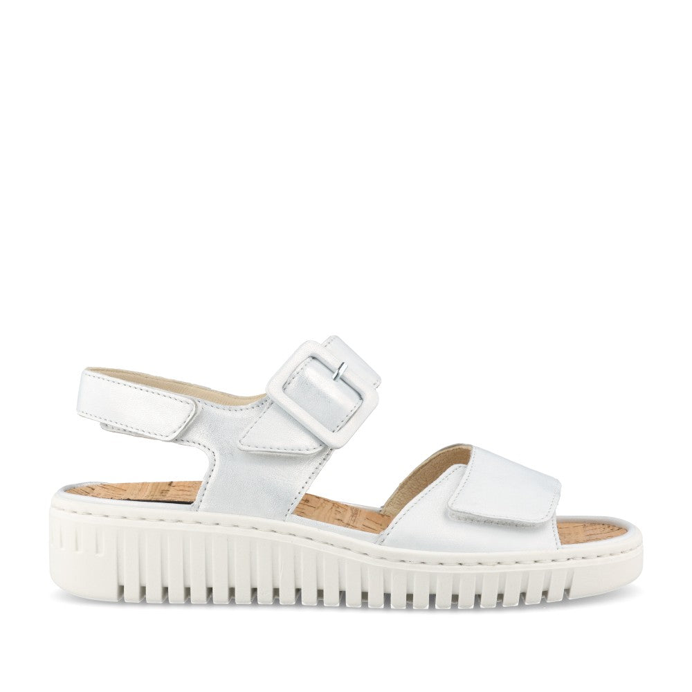 Ladies 95004 Willow H-fit Sandal In Silver