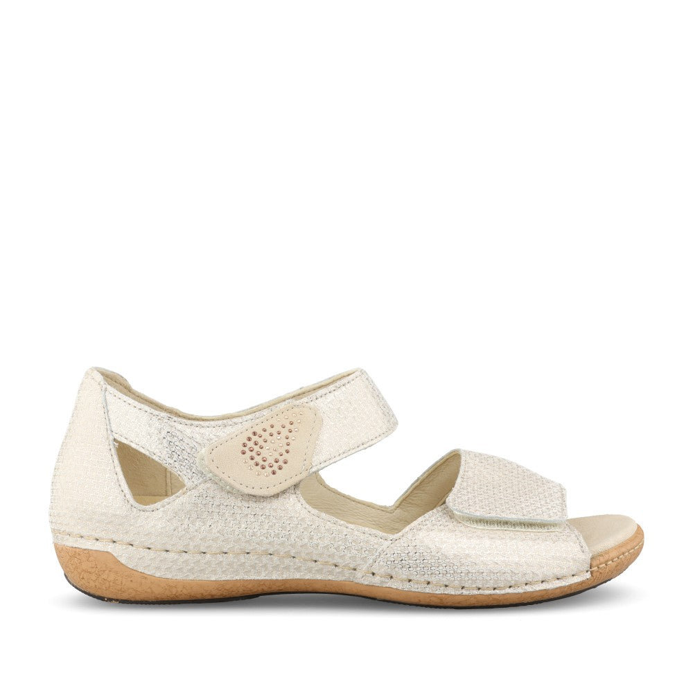 Ladies 342h80 Heliett Gold H-fit Shoe In Gold