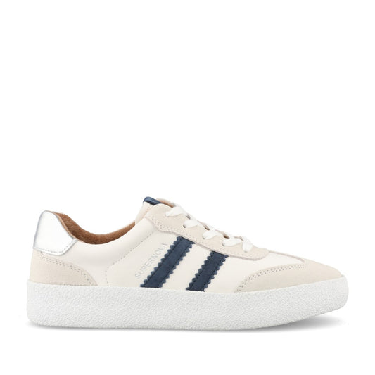 Ladies Seventy Nine Laced Trainer In Off White