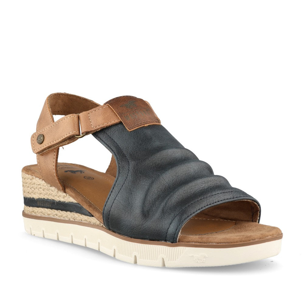 Ladies 112003 Wedge Sandal In Navy