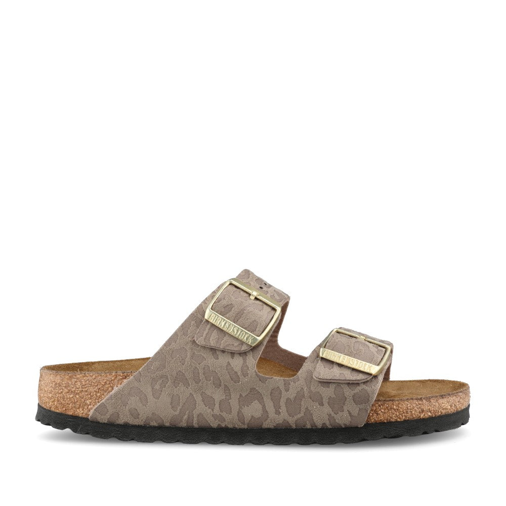 Ladies 1031941 Arizona Double Strap Mule In Taupe