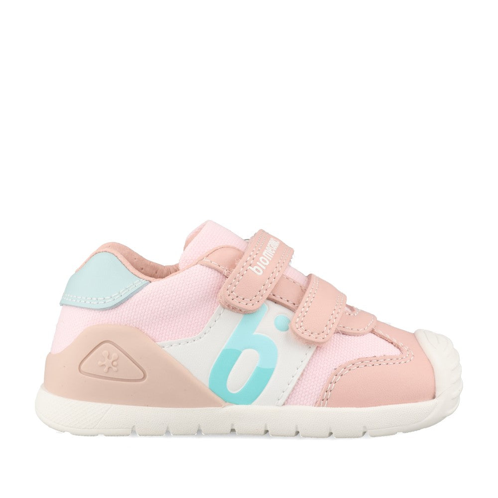 Girls 262121-c032 Double Velcro Shoe In Rose