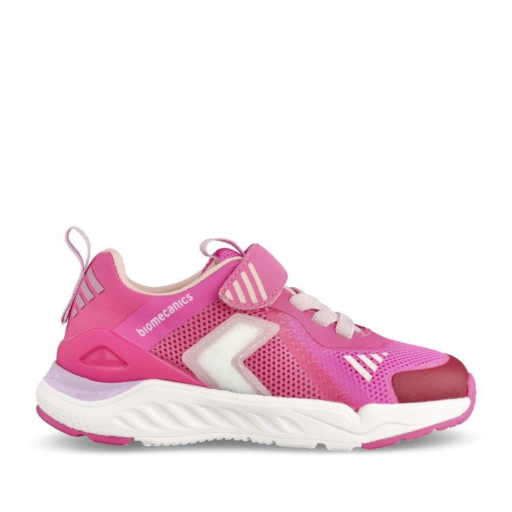 Girls 262274-b146 Velcro Trainer In Fuchsia