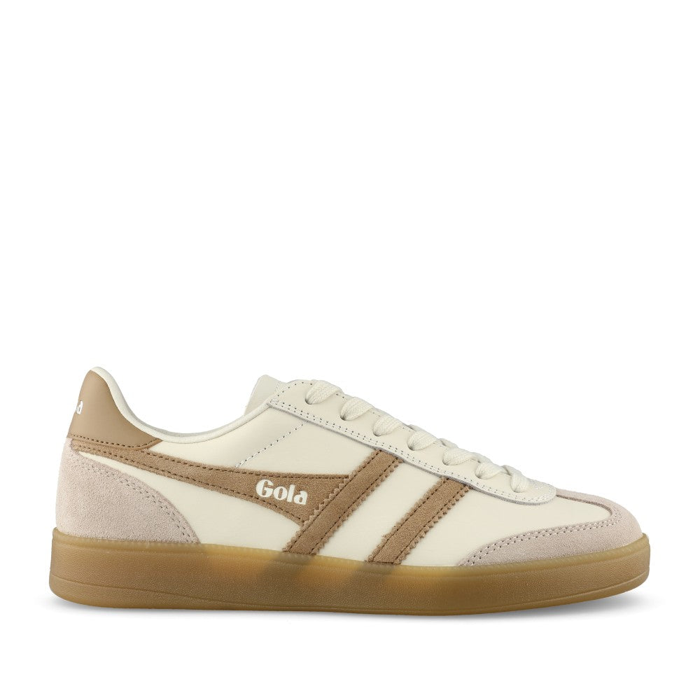 Ladies Viper Clb744 Laced Trainer In Off White