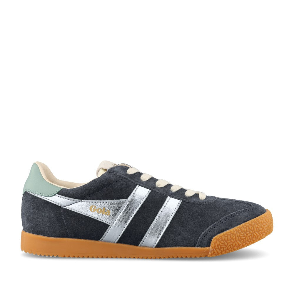 Ladies Elan Glitz Clb790 Laced Trainer In Navy