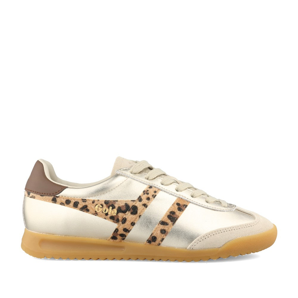 Ladies Torpedo Clb856 Laced Trainer In Gold Int