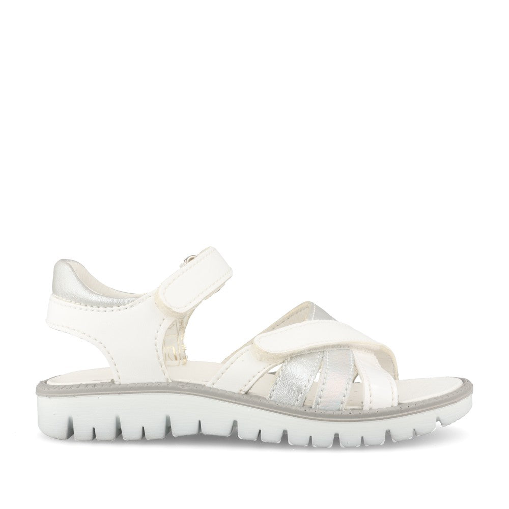 Girls 13889 Velcro Sandal In White