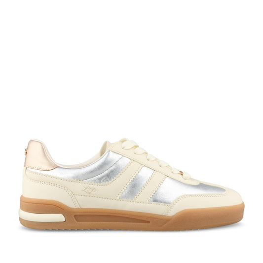 Ladies Mcgann Laced Trainer In Metallic