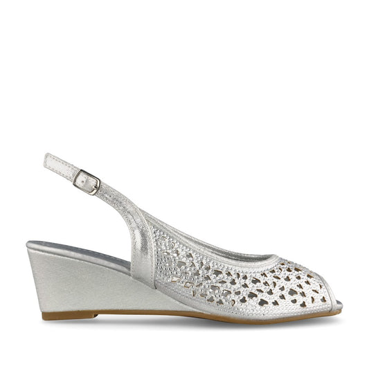 Ladies Ramona Flj012 Sling Back Sandal In Silver