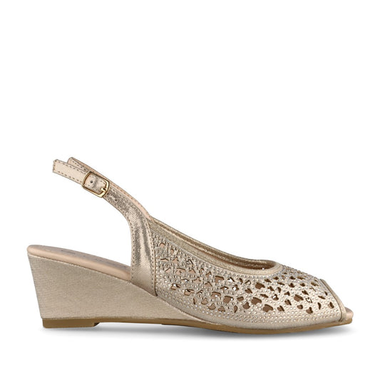 Ladies Ramona Flj012 Sling Back Sandal In Gold