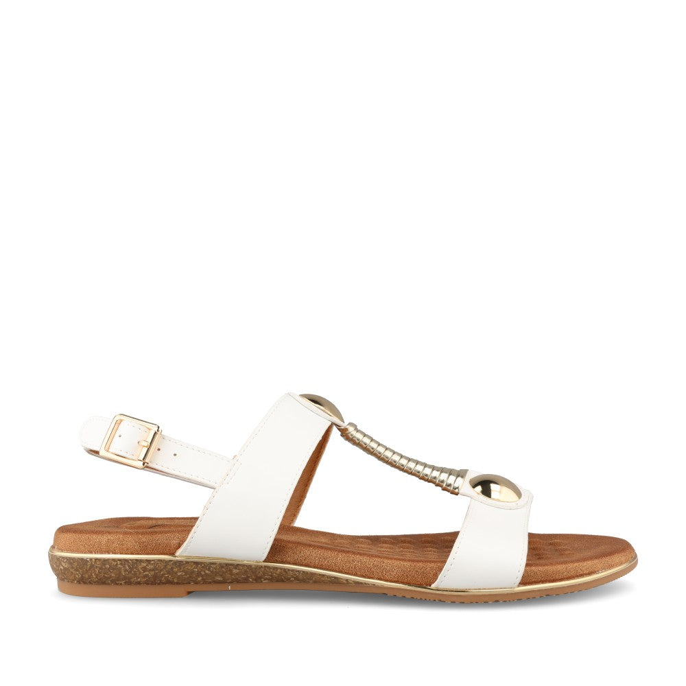 Ladies Renoir Jlh276 Sandal In White