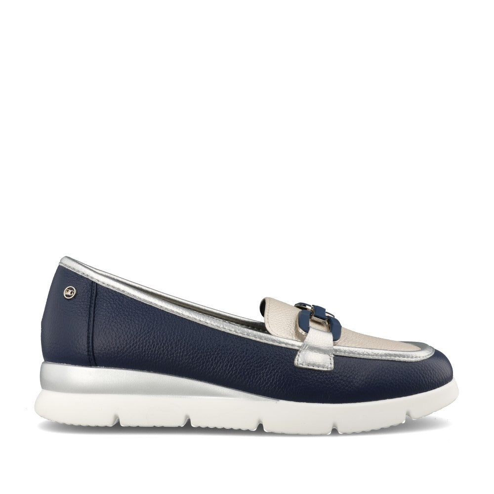 Ladies Sakori Wedge Shoe In Navy