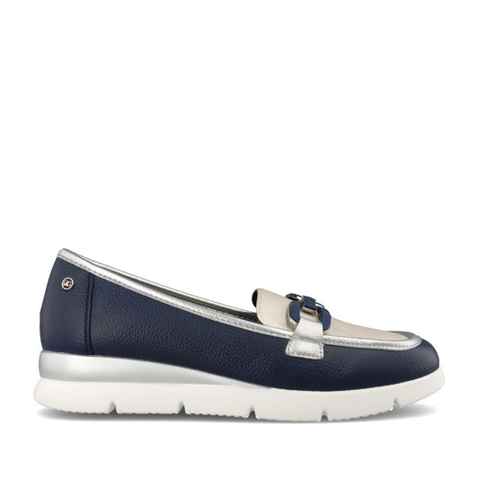 Ladies Sakori Wedge Shoe In Navy