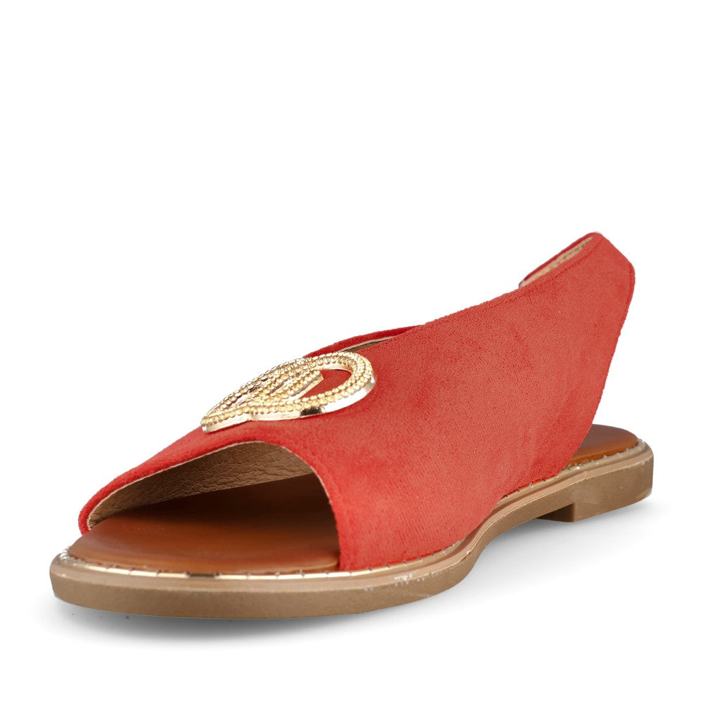 Ladies Blank Spaces Sandal In Red