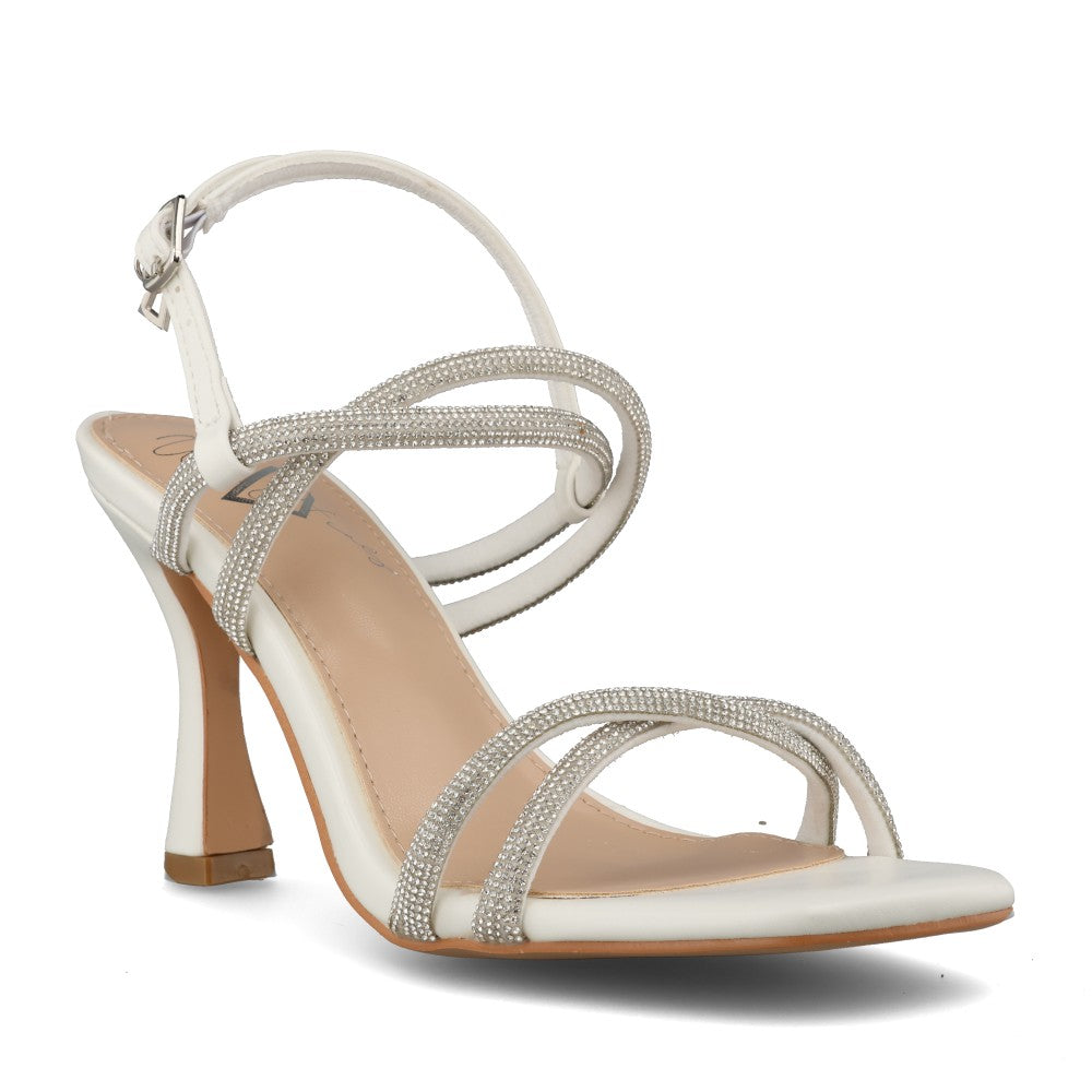 Ladies Irreplaceable Medium Heel Sandal In White