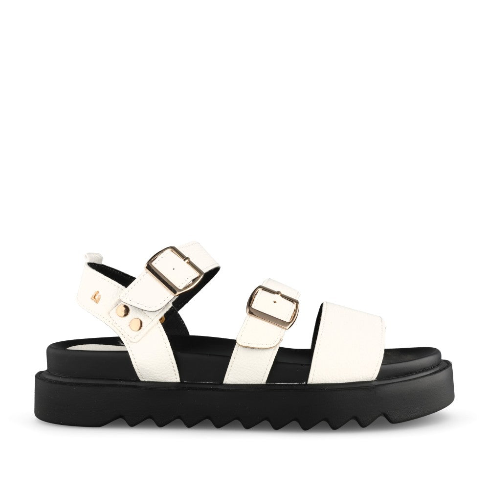 Ladies Dreams Platform Sandal In White