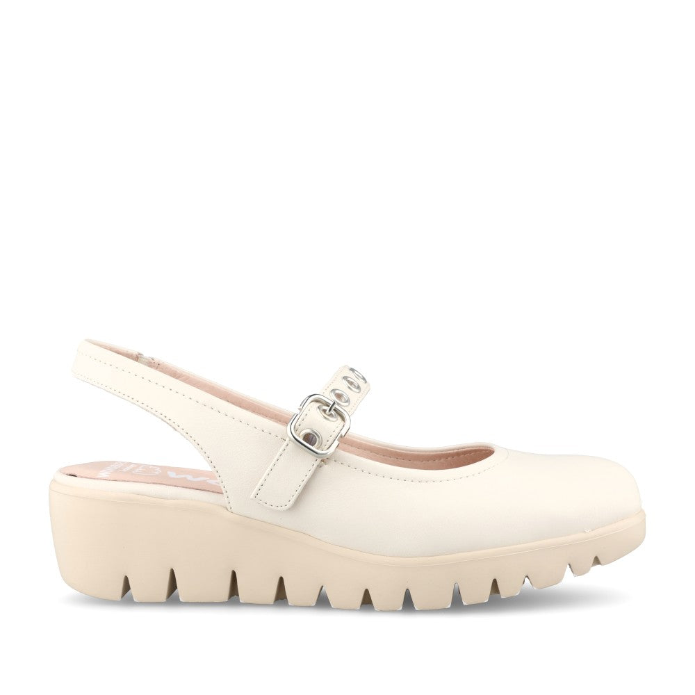 Ladies C-33353 Sling Back Shoe In Cream