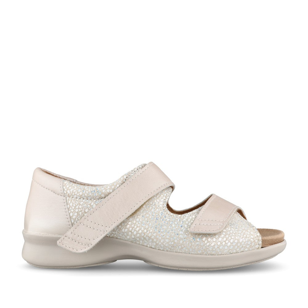Ladies 75419h Bugle 2v Velcro Shoe In Beige